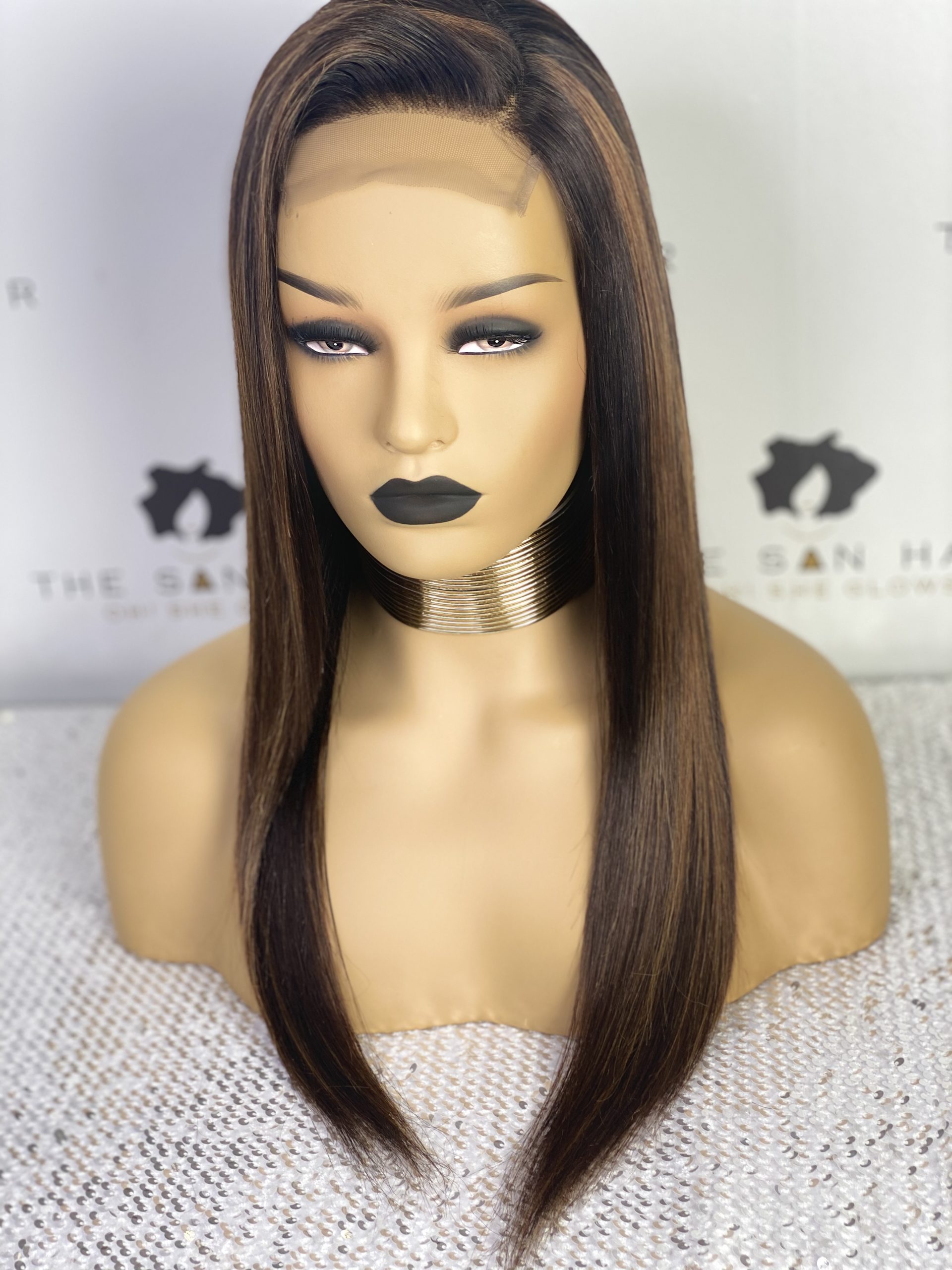 16"-32" Straight Peruvian Wig (4x4) ( With Colour) - Image 2