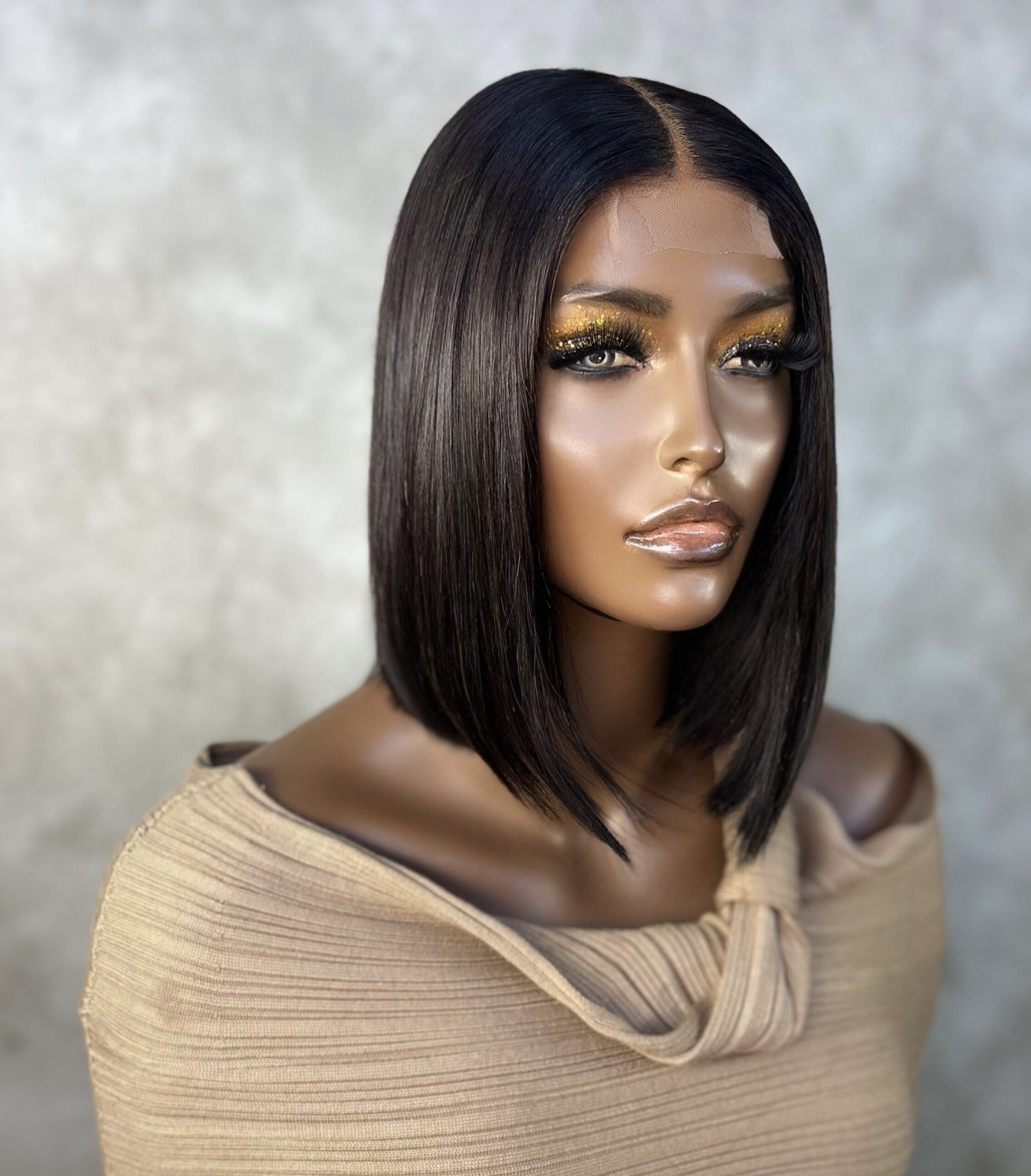 8"-14" Kim K Double-Drawn Bob Wig (2x6) - Image 2