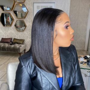 12″ Straight Double Drawn HD Bob Wig (13×4)