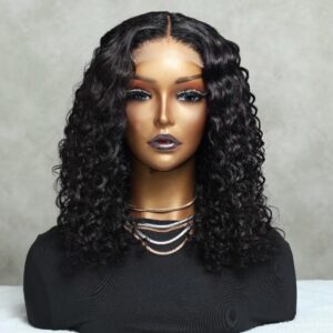 12″ Italian Curl Double Drawn Bob Wig (4×4)