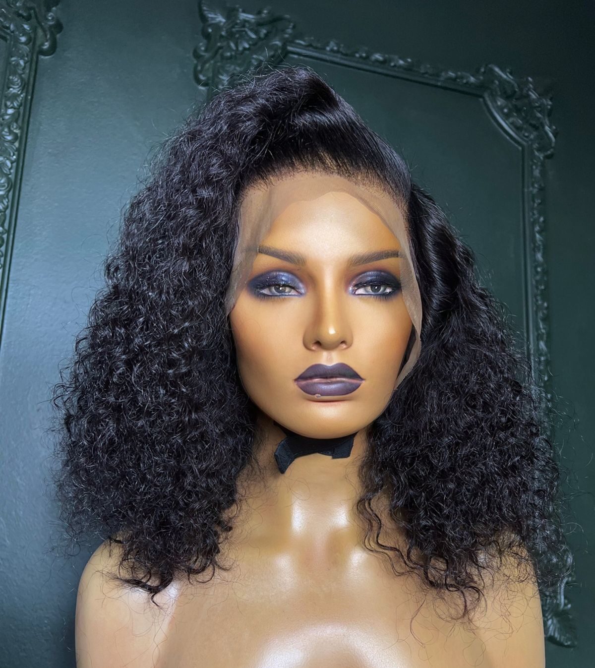 Italian Curl Double Drawn (13x4) Bob curly Wig is a full lace frontal and lasts a lifetime.