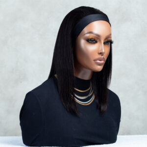 18″ Straight Peruvian Headband Wig