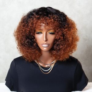 12″ Rose Curl Double Drawn Fringe (With Colour)