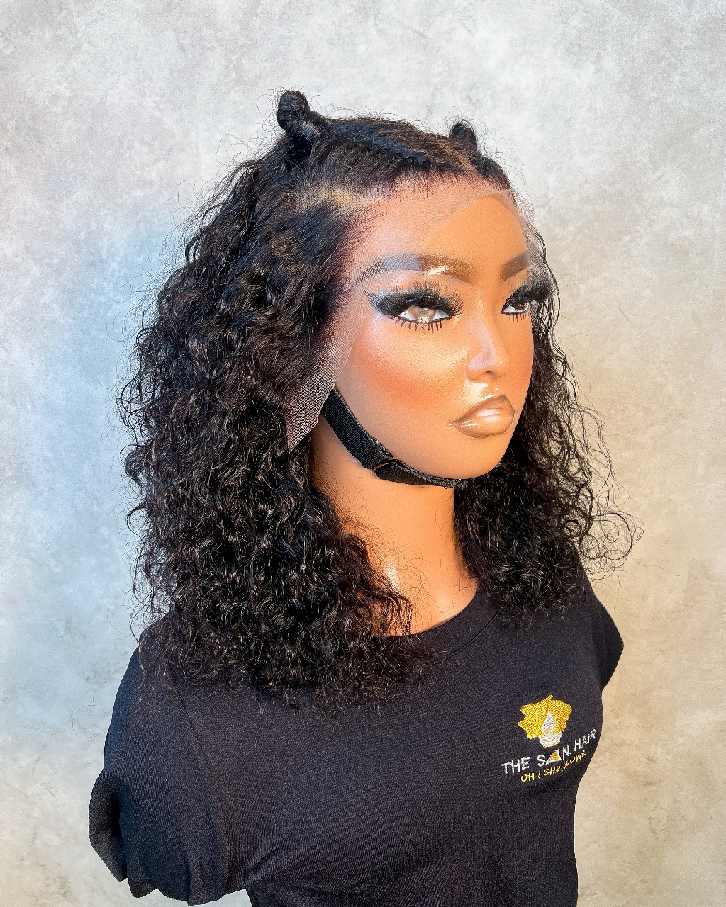 12" Rose Curl Double Drawn Bob 13x4 - Image 4