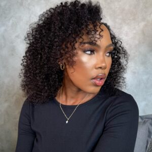 14″ Jerry Curl U-Part Wig