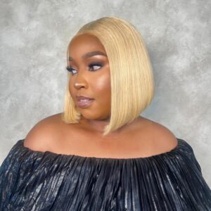 8″ Kim K DD Bob (2×6) Wig (Beach Blonde)