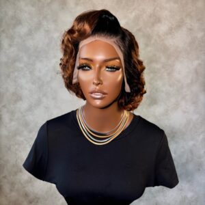 Double Drawn Vogue Bob (13×4) (With Color)