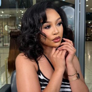 16″ Kinky Straight Half Wig